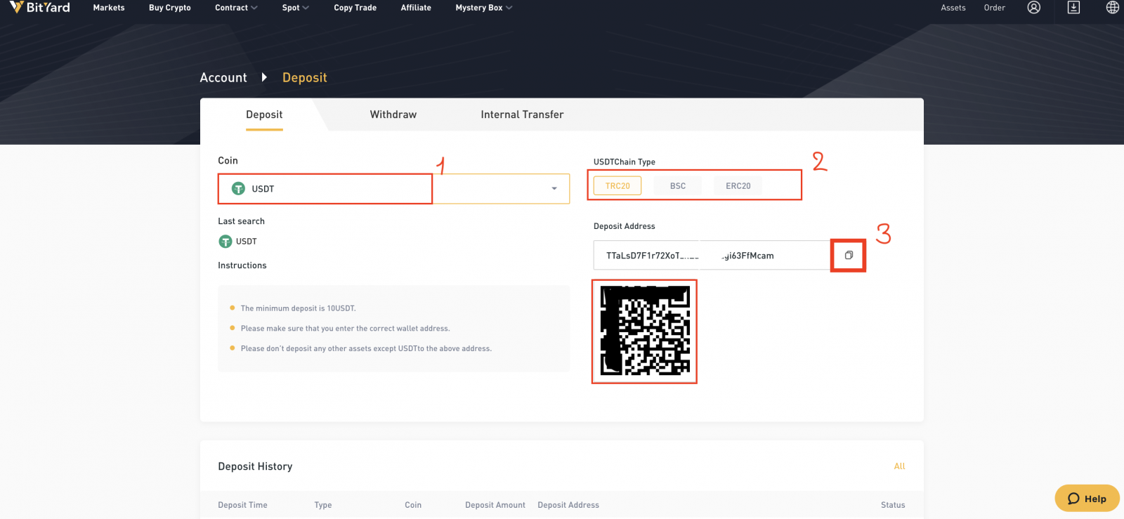 How to Deposit and Trade Crypto at BitYard