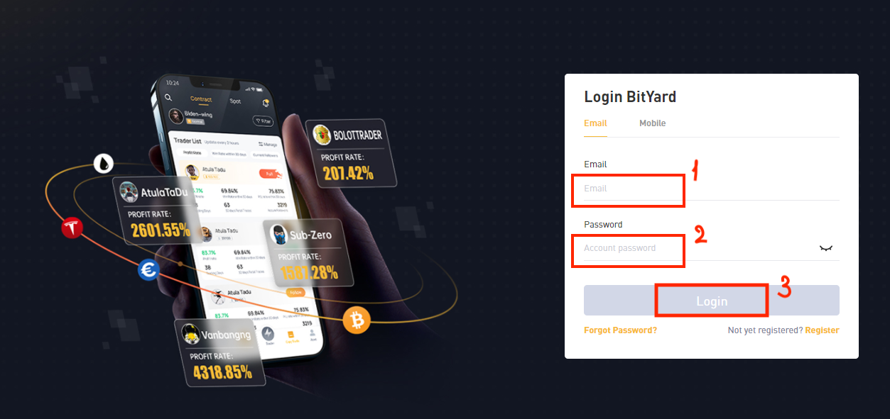 How to Sign in and Withdraw from BitYard