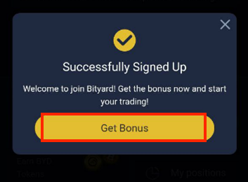Cómo abrir una cuenta comercial en BitYard