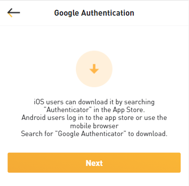 Comment définir ou modifier ou désactiver la vérification de l'authentification Google (2FA) dans BitYard